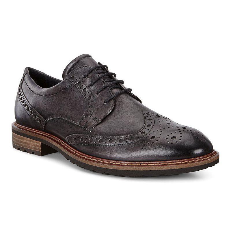 Men Business Ecco Vitrus I - Brogue Shoe Black - India YFQAOV637